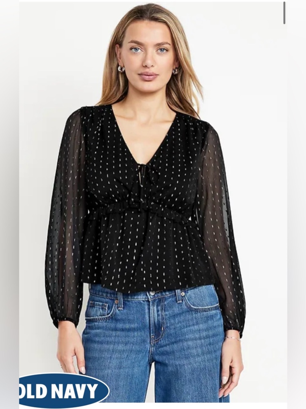 NWT Old Navy Waist Define Ruffle Top